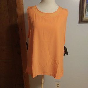 NWT Nike Flex Peach Orange Standard fit  Dri Fit Golf Top XL
